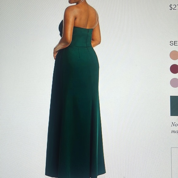 NWT After Six Strapless Wrap Trumpet Dress. Size Prom#Wedding - Picture 2 of 7